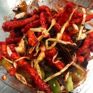 Ecueradas with carne seca