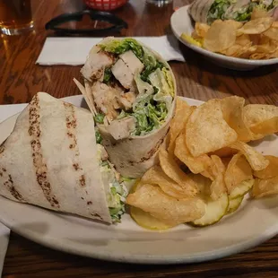 Chicken caesar wrap