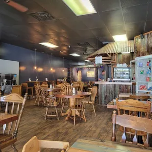 the inside of the restaurant