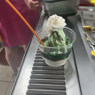 Mint Tuxedo sundae