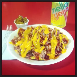 BBQ Nachos at The Shack!! Very good!!