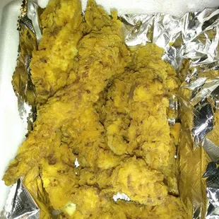 Chicken tenders.  Looks good but it was not seasoned at all.