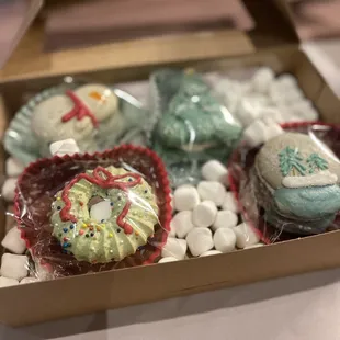 Stocking stuffer- vanilla marshmallow, hot cocoa, peppermint Oreo, Christmas tree cake