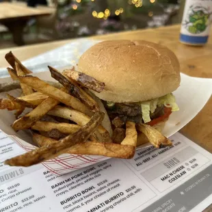 Burger &amp; fries