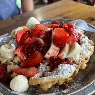 Classic Funnel Cake with toppings
