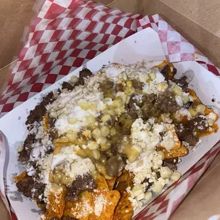 Dorinacho with ground beef