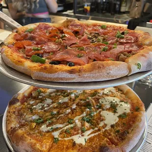 Papa Mike and Buffalo pizza