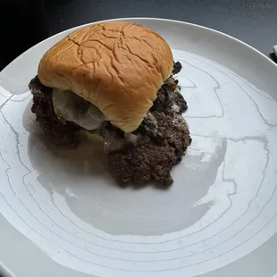 The mushroom Swiss burger.  Pretty lonely, huh?