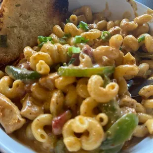 Cajun Pasta, with chicken (you can do shrimp too)