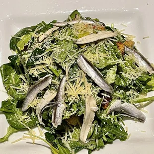 Ceasar Salad extra white anchovies