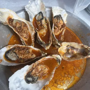 6 Steamed Oysters