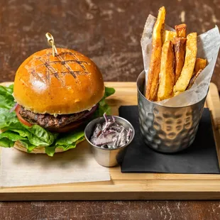 Shakespeare Burger with Triple-Cooked Chips
