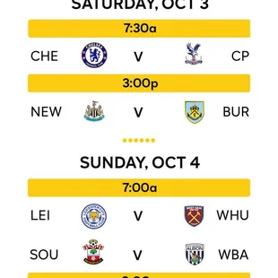 Week 4 of Premier League Soccer Live Streaming at The Shammy