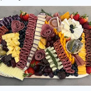 A great platter ready to go to my BFF'S surprise party!Thanks again to The Sharing Board for making it happen!