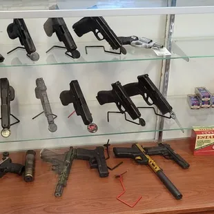 Range pistols to use.