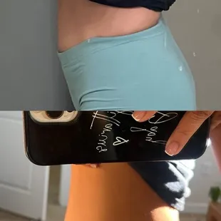 After a three day detox! My bloating was gone.