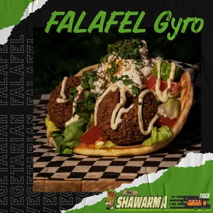 a falafel gyro