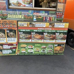 menu, donuts