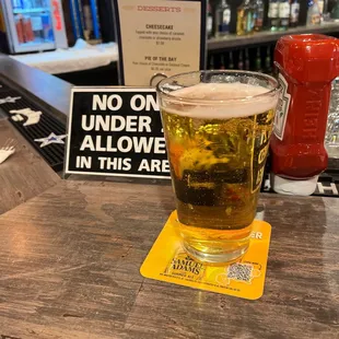 a pint of beer