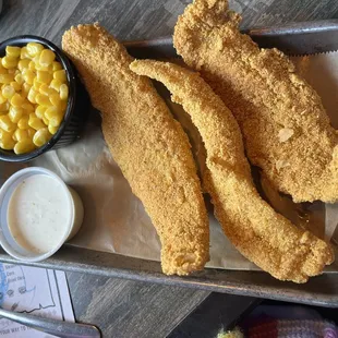 Kids Catfish Platter (They were out of hush puppies. They replaced them with an extra piece of fish.)