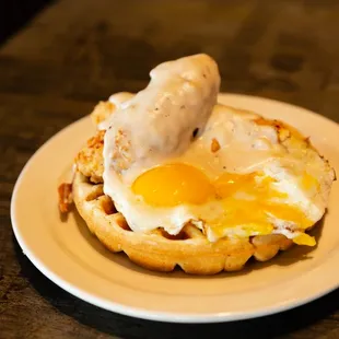 waffles, food