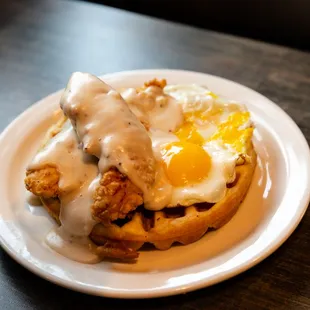 food, waffles