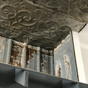 a tin ceiling