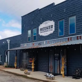 the front of the building