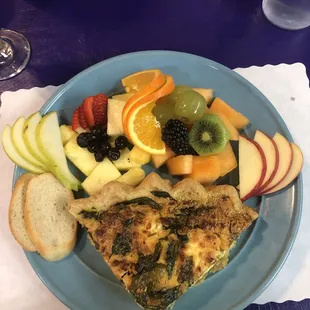 Spinach Feta Quiche
