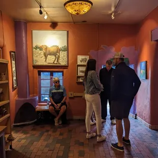 Open area next to restrooms