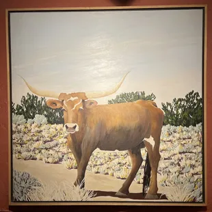 Beautiful art throughout the restaurant.