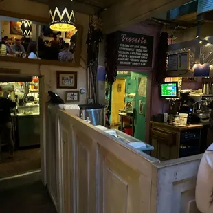 The waiter's station inside