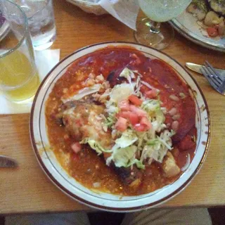 Chicken Enchilada Plate