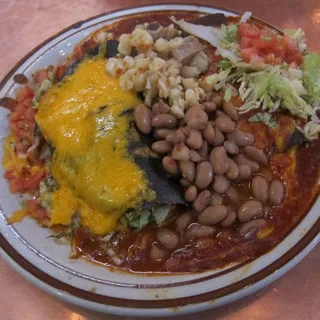 Enchilada and Taco Plate