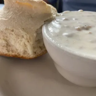 Small Biscuit and Gravy