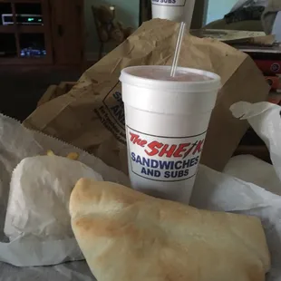 Steak Pita Combo with CherryLimeaide