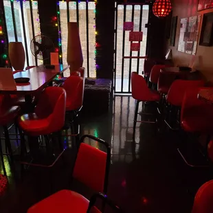 Smoking room inside the Shelter.