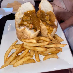 Stuffed BBQ SHRIMP POBOY