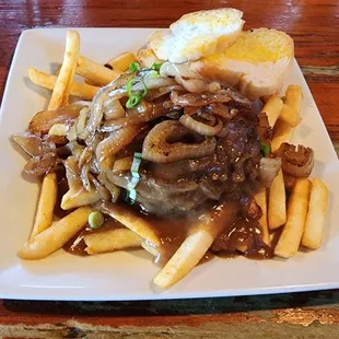 Hamburger Steak &amp; Fries