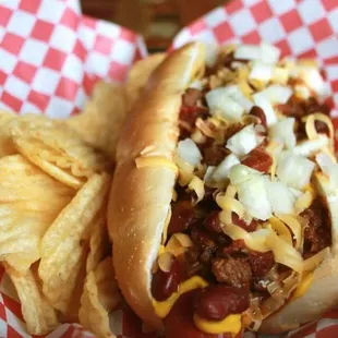 Chili dog...