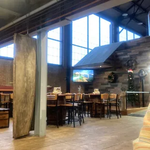 Inside eating area
