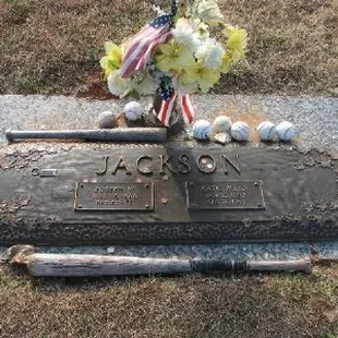 Joe and Katie Jackson's grave site is still visited by fans who leave mementos in honor of the baseball great.