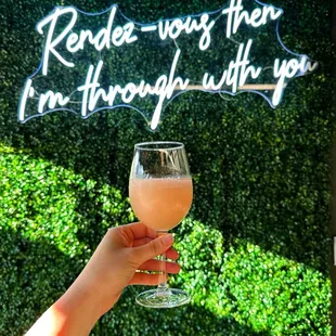 Their wine slushies are so, so good, plus great photo opportunities!