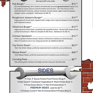 Inside, outside, food.