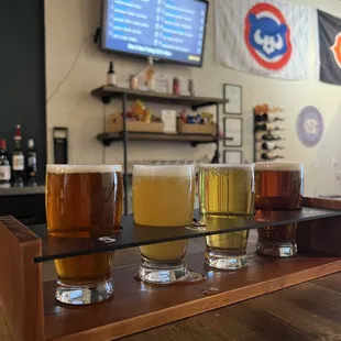 On tap beer flights