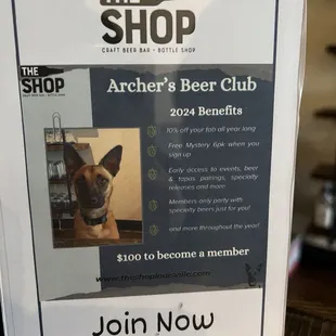 Beer club gets you perks if you plan to frequent often through the year