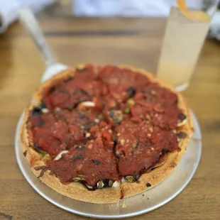 Old town deep dish (small) pizza