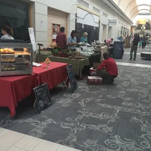 Indoor farmers market season.
