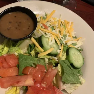 Me... I had a couple of sides... a salad and...