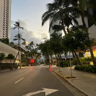 Outside hotel